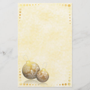 Goldenes Flitter-Briefpapier Briefpapier