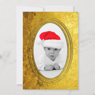 Goldenes Foto Frame II + Ihr Foto und Text