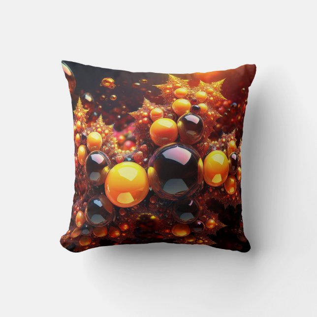 Goldenes Fraktal Kissen (Vorderseite)