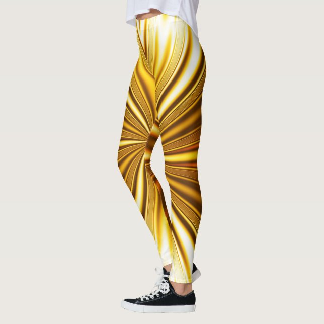 Goldenes Fraktal Leggings (Links)
