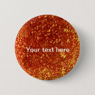 Goldenes Fusionsglas Button