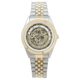 Goldenes Gear-Muster für eWatch Armbanduhr