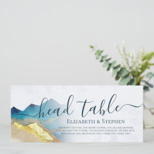Goldenes Gebirge Hochzeitsschild