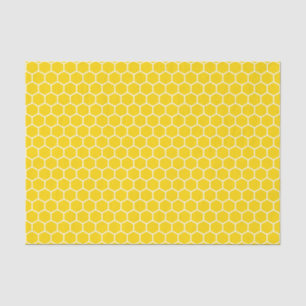 Goldenes gelbes Bienenwaben-Seidenpapier Seidenpapier