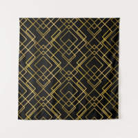 Goldenes geometrisches, nahtloses Rhombus-Muster.