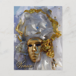 Goldenes Gesicht Postkarte