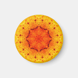 Goldenes Gleichgewicht Mandala Magnet