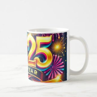 "Goldenes Glühen 2025 - Tasse des neuen Jahres"