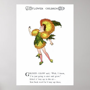 Goldenes Glühen Poster