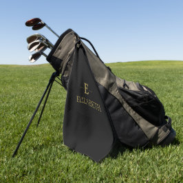 Goldenes Goldhandtuch Golfhandtuch
