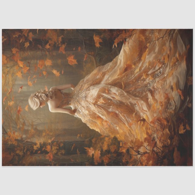 Goldenes Gown Seidenpapier (Vorderseite)