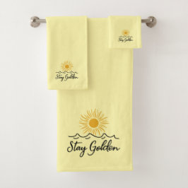 Goldenes Handtuch bleibe - Soft, stilvoll & Sun Badhandtuch Set