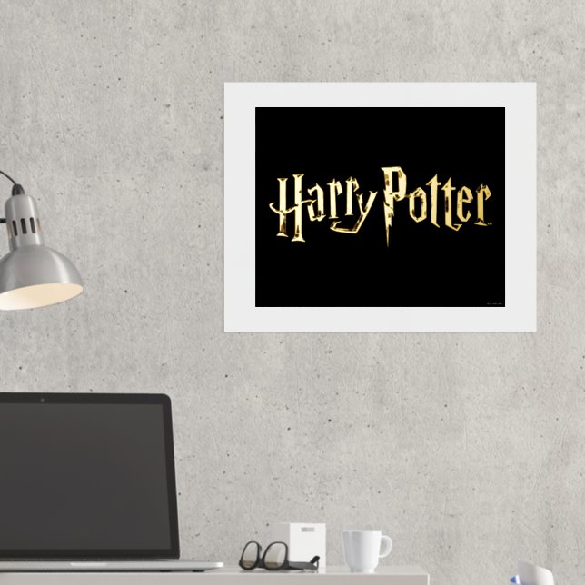 Goldenes Harry-Potter-Logo Foliendrucke (In Situ (Schreibtisch 2))
