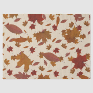 Goldenes Herbst-Blätter auf kundenspezifischer Seidenpapier