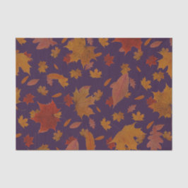 Goldenes Herbst-Blätter auf kundenspezifischer Seidenpapier