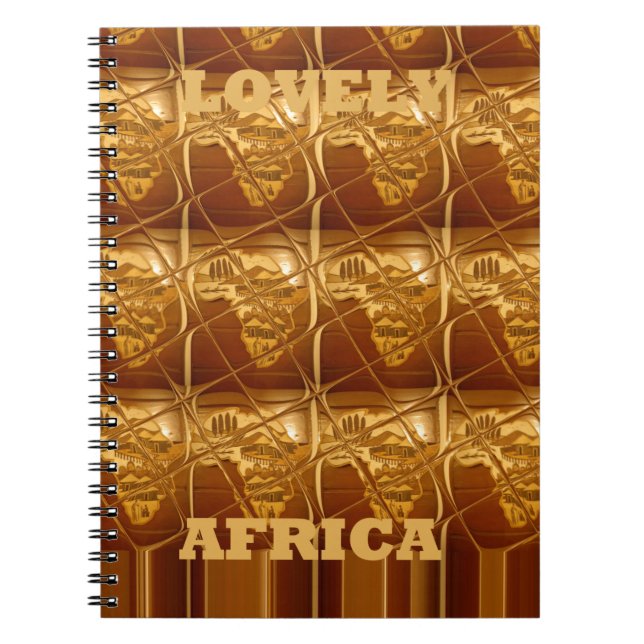 Goldenes Herz Afrikas Notizblock (Vorderseite)