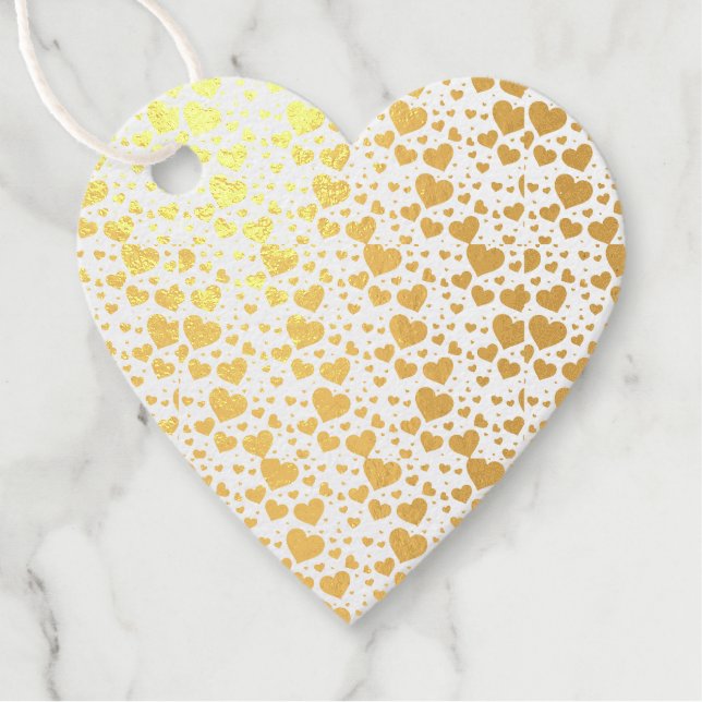 Goldenes Herz Geschenkanhänger (Vorderseite)