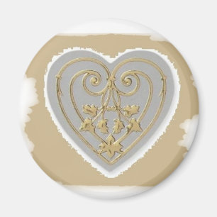 GOLDENES HERZ HIER 2008 MAGNET