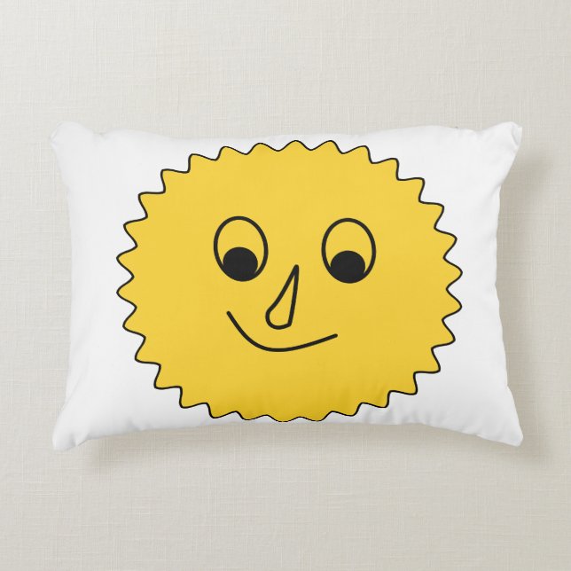 Goldenes Herz Sonnenkissen Dekokissen (Vorderseite)