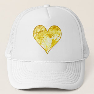 Goldenes Herz Truckerkappe