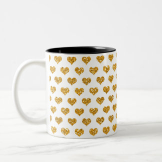 Goldenes Herz Zweifarbige Tasse