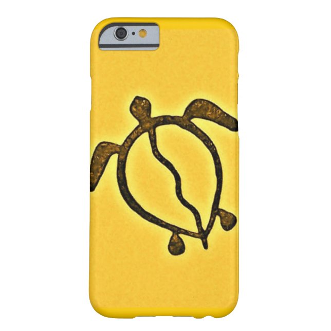 Goldenes Honu Hawaii Case-Mate iPhone Hülle (Rückseite)