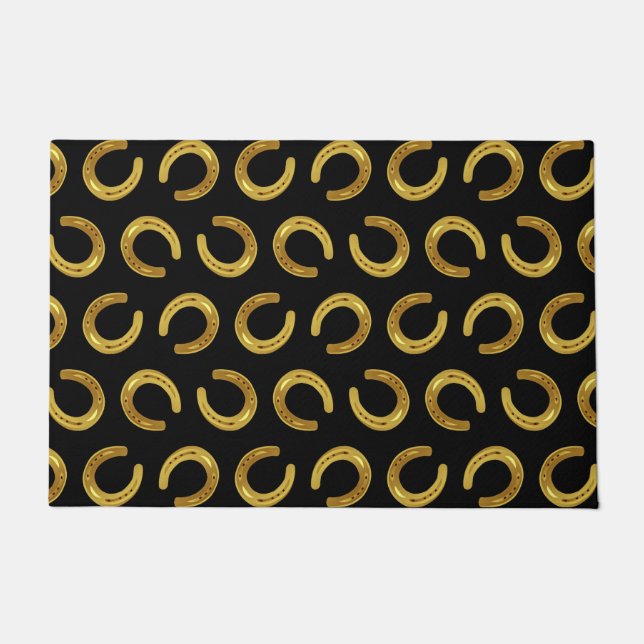 Goldenes Hufeisen Fußmatte (Vorderseite)