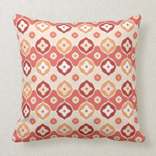 Goldenes ikat geometrisches Muster Kissen