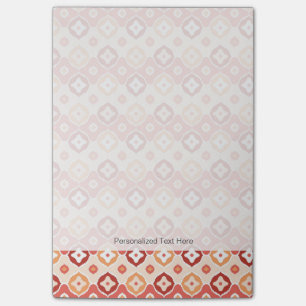 Goldenes ikat geometrisches Muster Post-it Klebezettel
