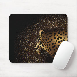 Goldenes Jaguar-Muster Mousepad