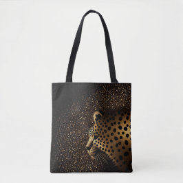 Goldenes Jaguar-Muster Tasche