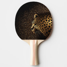 Goldenes Jaguar-Muster Tischtennis Schläger