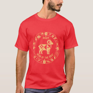 Goldenes Jahr des Ziege 2027 T-Shirt