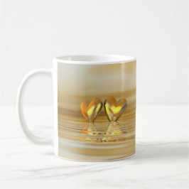Goldenes Jahr Herz Kaffeetasse