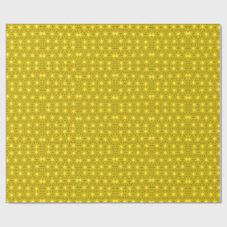 Goldenes Kaleidoskop-Fraktalmuster Geschenkpapier