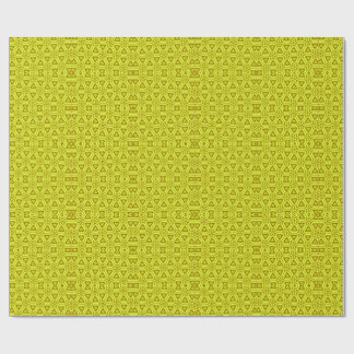 Goldenes Kaleidoskop-Fraktalmuster Geschenkpapier