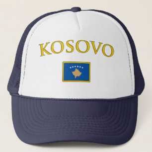 Goldenes Kosovo Truckerkappe
