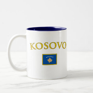 Goldenes Kosovo Zweifarbige Tasse