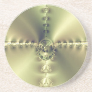 Goldenes Kreuz Getränkeuntersetzer
