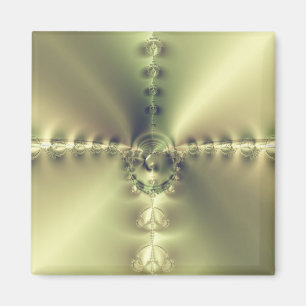 Goldenes Kreuz Magnet