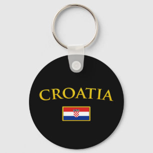 Goldenes Kroatien Schlüsselanhänger