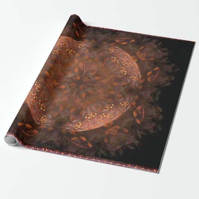 Goldenes Kupferschimmer-Umschlagpapier Geschenkpapier (Ungerollt)