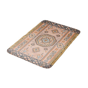 Goldenes Labyrinth – Moderne marokkanische Geometr Badematte