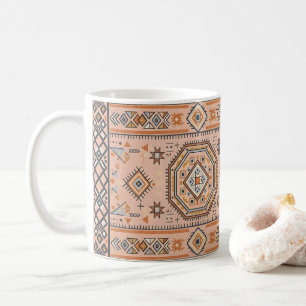 Goldenes Labyrinth – Moderne marokkanische Geometr Kaffeetasse