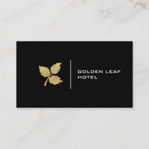 Goldenes Leaf   Luxus Visitenkarte