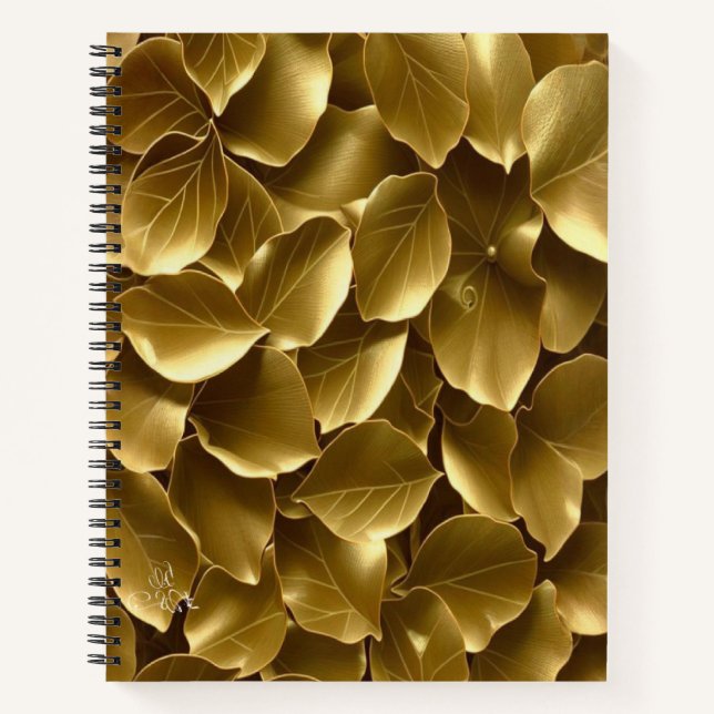 Goldenes Leaf Notizbuch (Vorderseite)