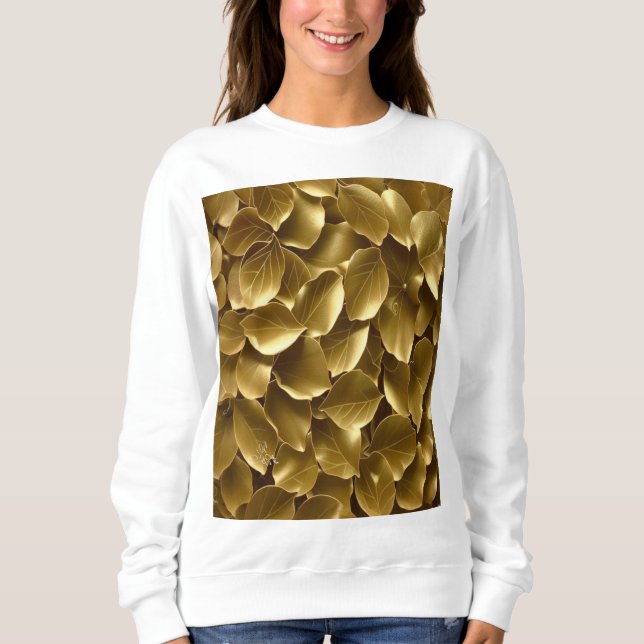 Goldenes Leaf Sweatshirt (Vorderseite)