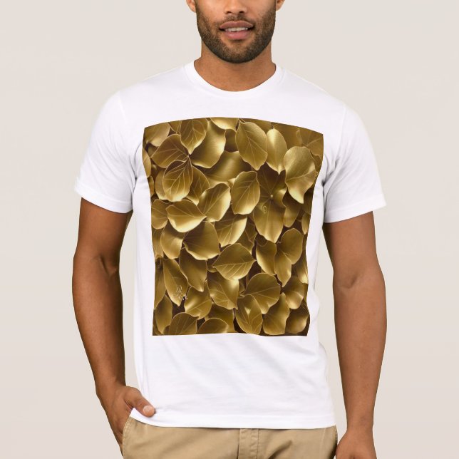 Goldenes Leaf T-Shirt (Vorderseite)