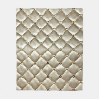 Goldenes Leder: Luxuriöse Hintergrundtextur Fleecedecke