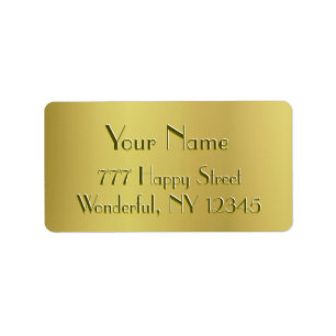 Goldenes Licht Adressaufkleber